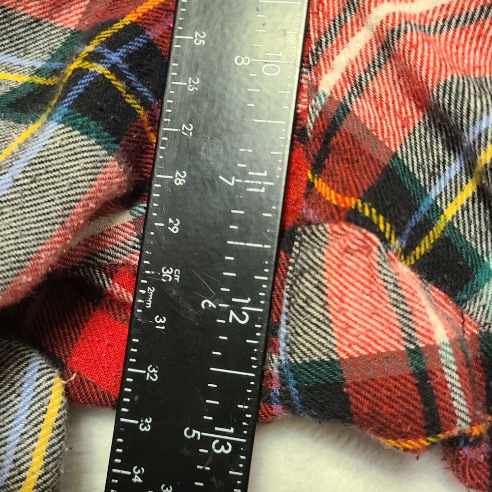 Old Navy Mens Red Plaid Flannel Pajama Pants XL Elastic Waist - Picture 11 of 11